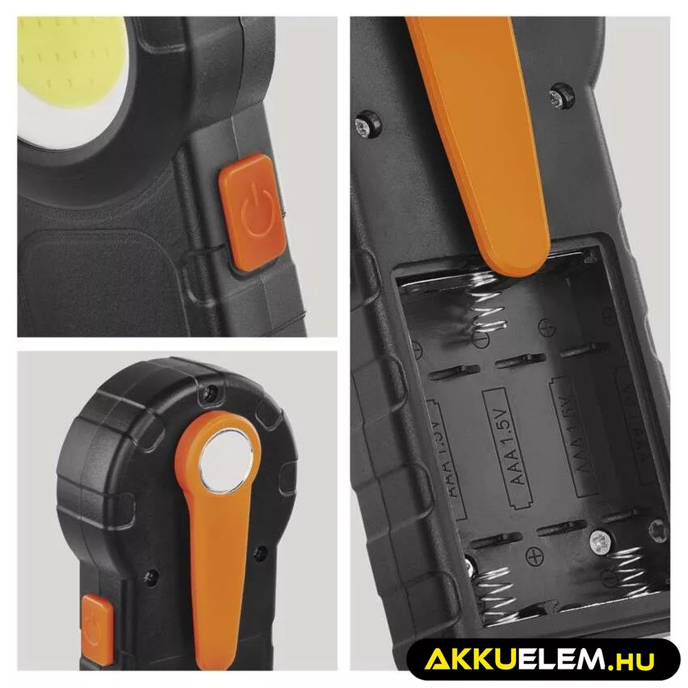 Szerelőlámpa P4715 COB LED 3× AAA 350lm 25m