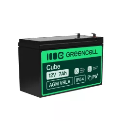 GreenCell AGM VRLA 12V 7Ah akkumulátor riasztókhoz AGM04