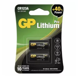 GP CR123A 3V lítium elem 2db/csomag
