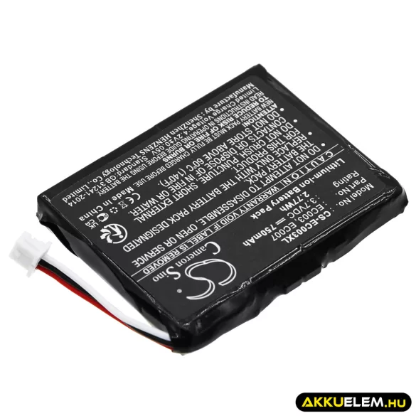Utángyártott Apple Médialejátszó Li-ion akkumulátor 3.7V 750mAh EC003, EC007 EC003, EC007 - CameronSino