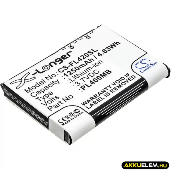 Utángyártott Pharos PDA Li-ion akkumulátor 3.7V 1250mAh PZX65 PZX65 - CameronSino
