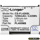 Utángyártott Pharos PDA Li-ion akkumulátor 3.7V 1250mAh PZX65 PZX65 - CameronSino