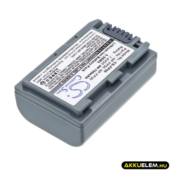 Utángyártott Sony Kamera Li-ion akkumulátor 7.4V 750mAh NP-FP50, NP-FP30, NP-FP51 NP-FP50, NP-FP30 - CameronSino