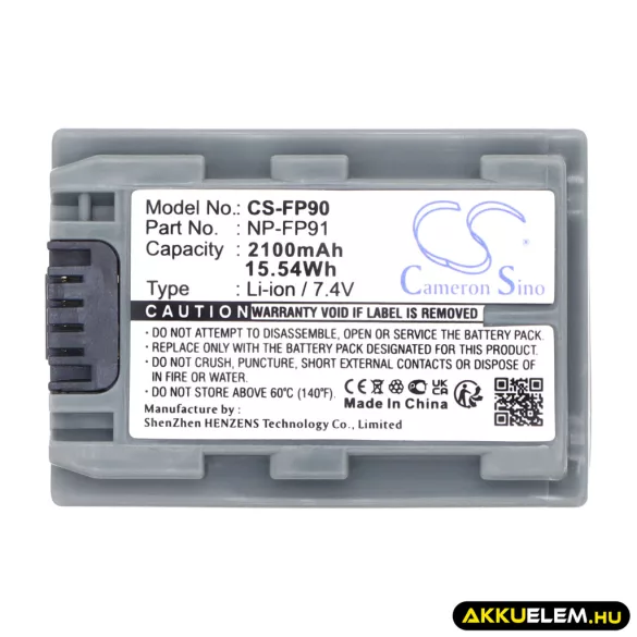 Utángyártott Sony Kamera Li-ion akkumulátor 7.4V 2100mAh NP-FP90, NP-FP91 NP-FP90, NP-FP91 - CameronSino
