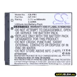Utángyártott Sony Kamera Li-ion akkumulátor 3.7V 900mAh NP-FR1 NP-FR1 - CameronSino