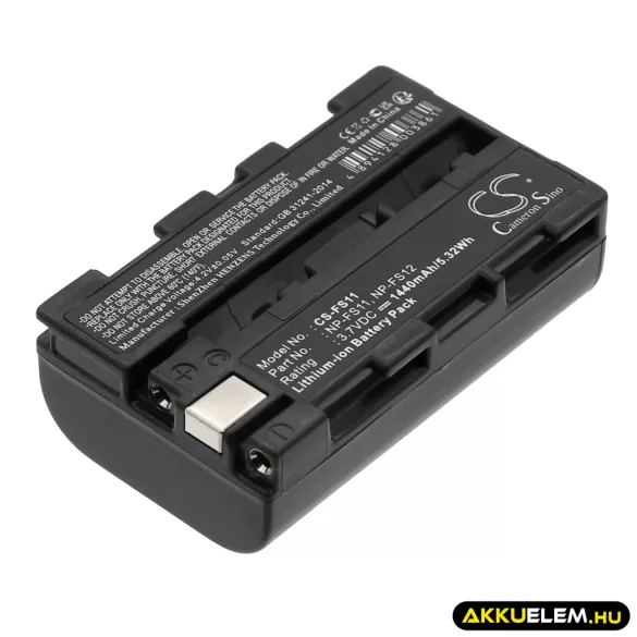 Utángyártott Sony Kamera Li-ion akkumulátor 3.7V 1440mAh NP-F10, NP-FS10, NP-FS11 NP-F10, NP-FS10 - CameronSino