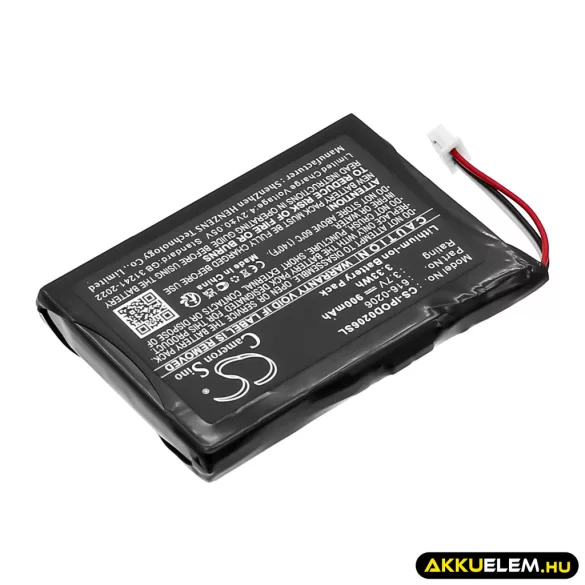 Utángyártott Apple Médialejátszó Li-ion akkumulátor 3.7V 900mAh 616-0206 616-0206 - CameronSino