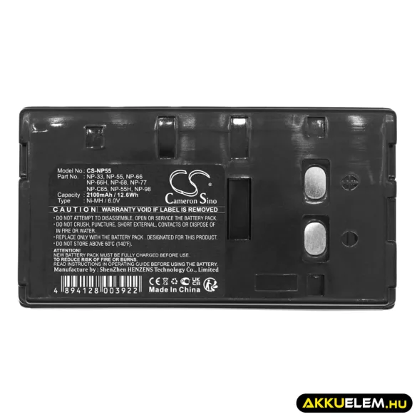 Utángyártott Telefunken Kamera Ni-MH akkumulátor 6V 2100mAh - CameronSino