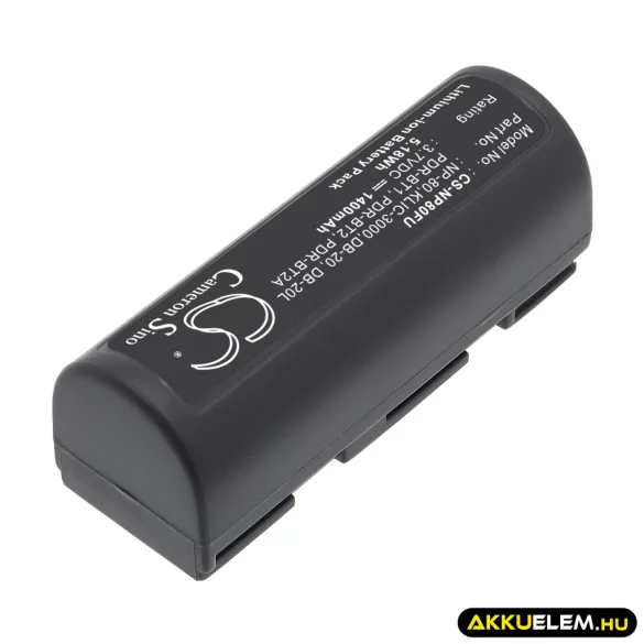 Utángyártott Mitsubishi Kamera Li-ion akkumulátor 3.7V 1400mAh BP-1100 BP-1100 - CameronSino