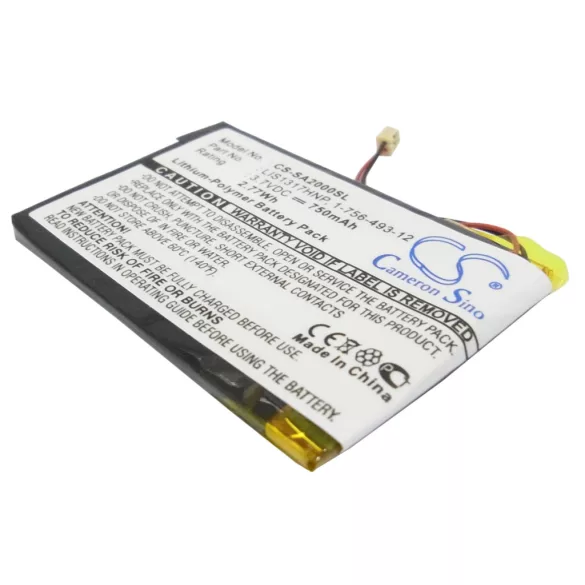 Utángyártott Sony Médialejátszó Li-Polymer akkumulátor 3.7V 750mAh LIS1317HNP, 1-756-493-12, 5427B LIS1317HNP, 1-756-493-12 - CameronSino