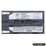 Utángyártott Samsung Kamera Li-ion akkumulátor 7.4V 5500mAh SB-L480 SB-L480 - CameronSino