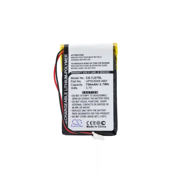 Utángyártott Sony PDA Li-Polymer akkumulátor 3.7V 750mAh UP553048-A6H UP553048-A6H - CameronSino