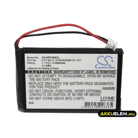 Utángyártott Ericsson Vezeték nélküli telefon Li-ion akkumulátor 3.7V 850mAh NTM/BKBNB10114/1 NTM/BKBNB10114/1 - CameronSino