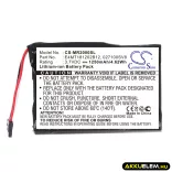 Utángyártott Magellan GPS Li-ion akkumulátor 3.7V 1250mAh 37-00030-001, E4MT181202B12, 027100SV8 37-00030-001, E4MT181202B12 - CameronSino