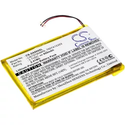   Utángyártott Sony Médialejátszó Li-Polymer akkumulátor 3.7V 650mAh 1-756-702-11, LIS1374HNPA, 7607A12353 1-756-702-11, LIS1374HNPA - CameronSino