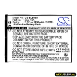Utángyártott Rotanus Kamera Li-ion akkumulátor 3.7V 1050mAh - CameronSino