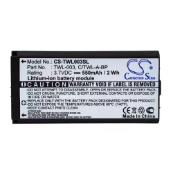   Utángyártott Nintendo Játékkonzol Li-Polymer akkumulátor 3.7V 550mAh TWL-003, C/TWL-A-BP TWL-003, C/TWL-A-BP - CameronSino