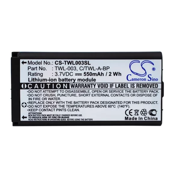 Utángyártott Nintendo Játékkonzol Li-Polymer akkumulátor 3.7V 550mAh TWL-003, C/TWL-A-BP TWL-003, C/TWL-A-BP - CameronSino