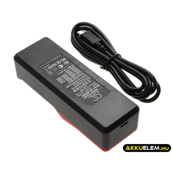 Utángyártott 18650 akku töltő DC0.5A / 1A  Micro USB kábellel