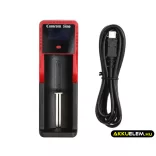 Utángyártott 18650 akku töltő DC0.5A / 1A  Micro USB kábellel