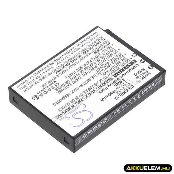 Utángyártott NiKon Kamera Li-ion akkumulátor 3.7V 1050mAh EN-EL12 EN-EL12 - CameronSino