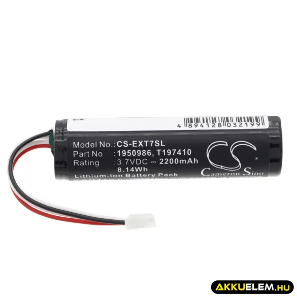 Utángyártott Flir Hőkamera Li-ion akkumulátor 3.7V 2200mAh 1950986, T197410, T198470ACC 1950986, T197410 - CameronSino