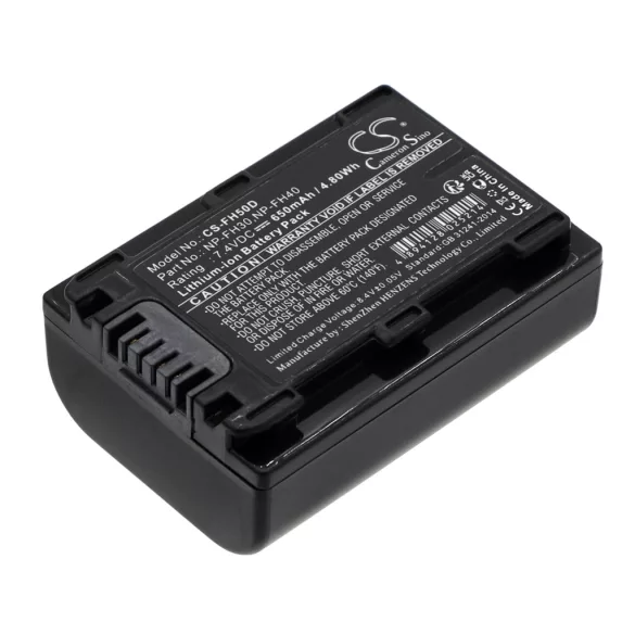 Utángyártott Sony Kamera Li-ion akkumulátor 7.4V 650mAh NP-FH30, NP-FH40, NP-FH50 NP-FH30, NP-FH40 - CameronSino