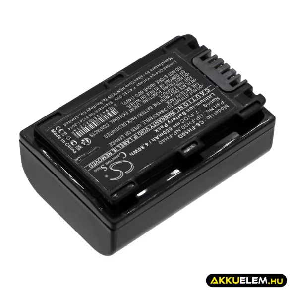 Utángyártott Sony Kamera Li-ion akkumulátor 7.4V 650mAh NP-FH30, NP-FH40, NP-FH50 NP-FH30, NP-FH40 - CameronSino
