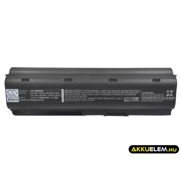 Utángyártott Compaq laptop Li-ion akkumulátor 10.8V 6600mAh HSTNN-CB0W, HSTNN-CB0X, HSTNN-CBOWH HSTNN-CB0W, HSTNN-CB0X - CameronSino