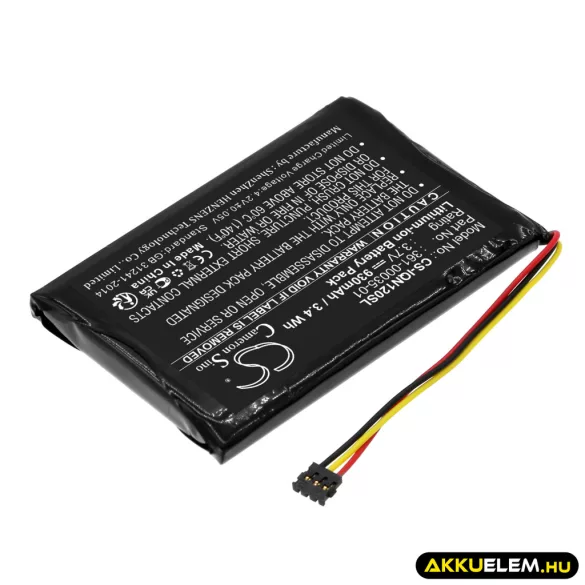 Utángyártott Garmin GPS Li-ion akkumulátor 3.7V 930mAh 361-00035-01 - CameronSino
