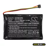 Utángyártott Garmin GPS Li-ion akkumulátor 3.7V 930mAh 361-00035-01 - CameronSino