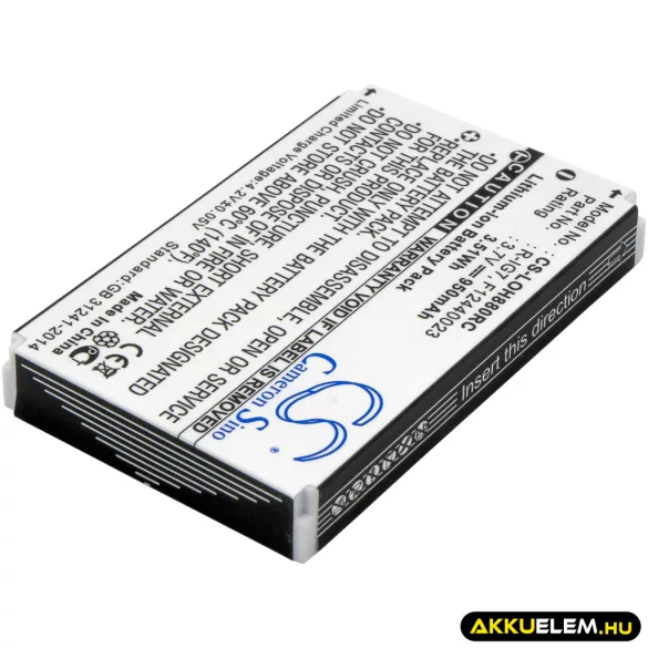 Utángyártott Monster Távirányító Li-ion akkumulátor 3.7V 950mAh - CameronSino