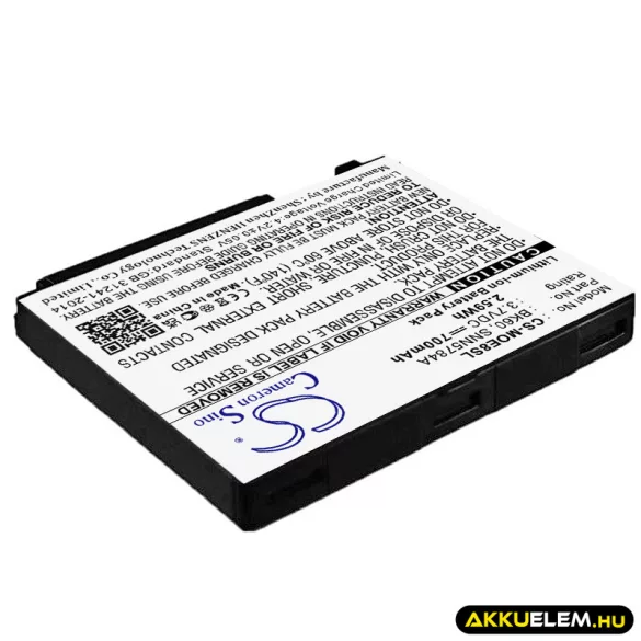 Utángyártott Motorola mobil Li-ion akkumulátor 3.7V 700mAh BK-60, SNN5784A - CameronSino