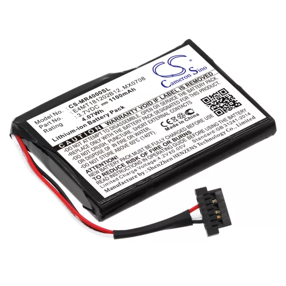 Utángyártott Magellan GPS Li-ion akkumulátor 3.7V 1100mAh 37-00030-001, E4MT181202B12 - CameronSino