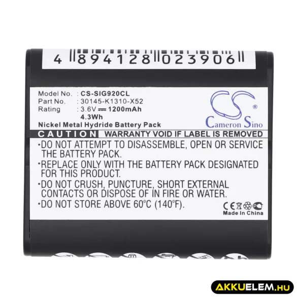 Utángyártott Commodore Vezeték nélküli telefon Ni-MH akkumulátor 3.6V 1200mAh - CameronSino
