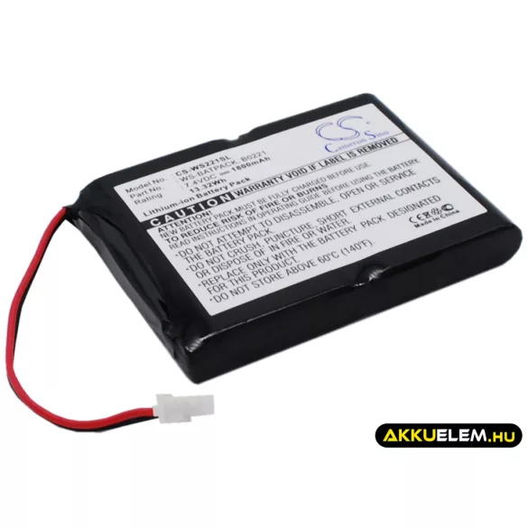 Utángyártott William Erősítő Li-ion akkumulátor 7.4V 1800mAh WS-BATPACK, B0221 - CameronSino