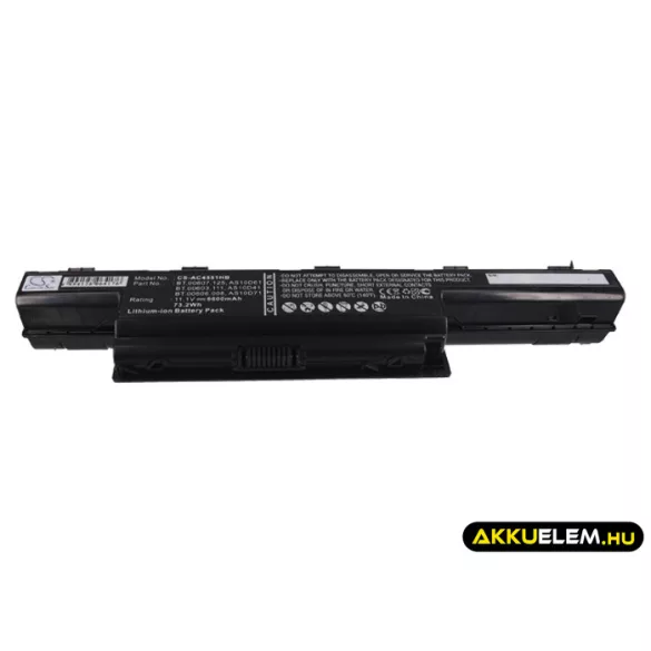 Utángyártott Packard Bell laptop Li-ion akkumulátor 11.1V 6600mAh - CameronSino