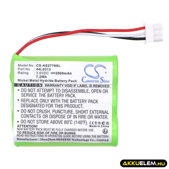 Utángyártott IBM RAID vezérlő Ni-MH akkumulátor 3.6V 2000mAh 44L0313, 42R5070 - CameronSino