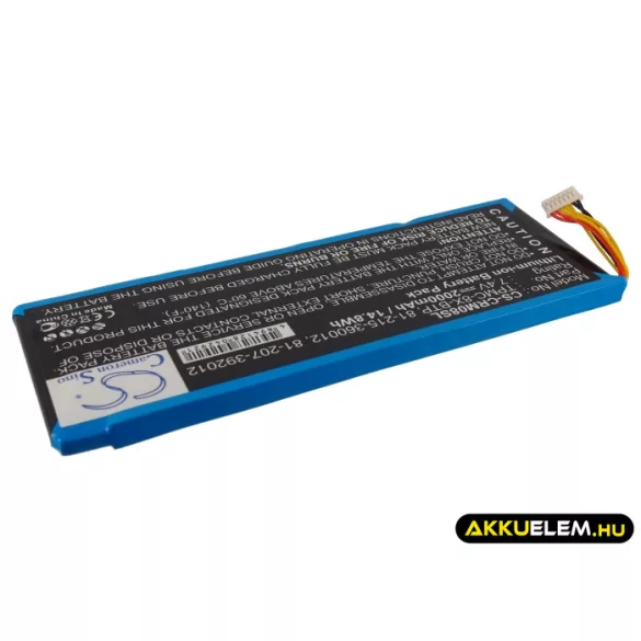 Utángyártott Crestron Távirányító Li-ion akkumulátor 7.4V 2000mAh TPMC-8X-BTP, 81-215-360012 - CameronSino