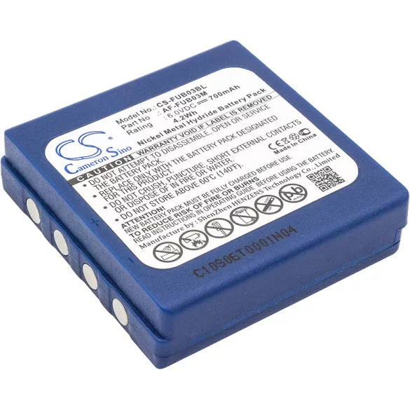 Utángyártott Hetronic Daru távirányító Ni-MH akkumulátor 6V 700mAh 253211 - CameronSino