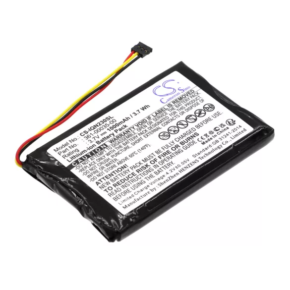 Utángyártott Garmin GPS Li-ion akkumulátor 3.7V 1000mAh 361-00035-00, 361-00035-02 - CameronSino