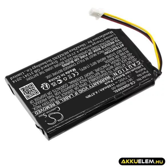 Utángyártott Garmin GPS Li-ion akkumulátor 3.7V 1100mAh 361-00056-00, 361-00056-50 - CameronSino