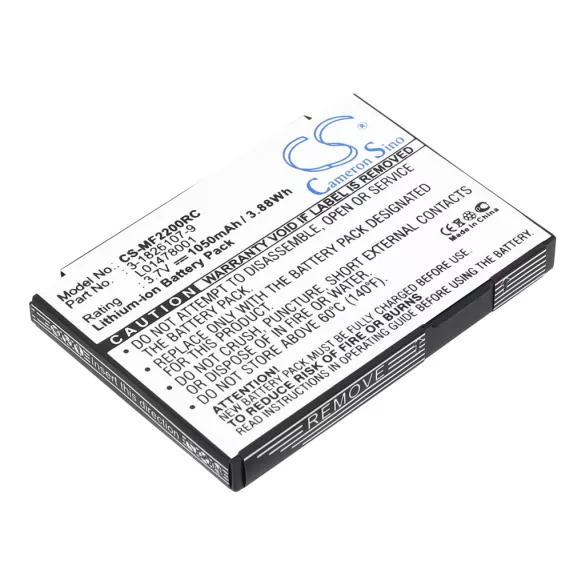 Utángyártott Novatel Wireless Hotspot Li-ion akkumulátor 3.7V 1050mAh 40115114.00, 3-1826107-9 - CameronSino