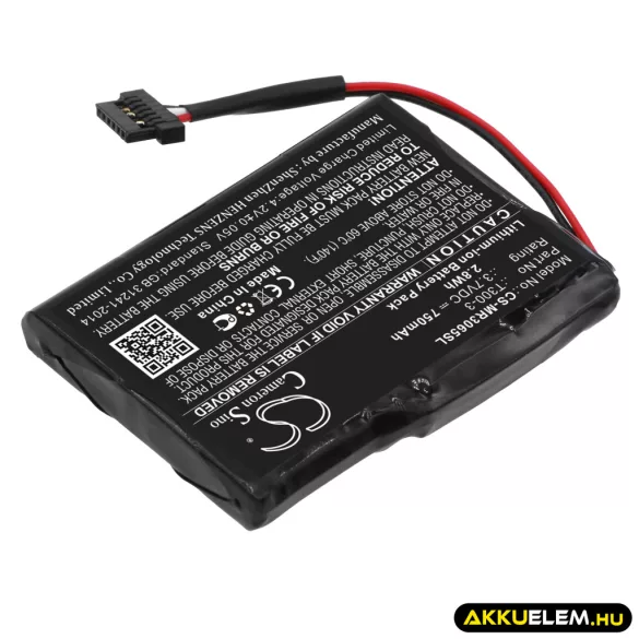 Utángyártott Magellan GPS Li-ion akkumulátor 3.7V 750mAh T300-3 - CameronSino