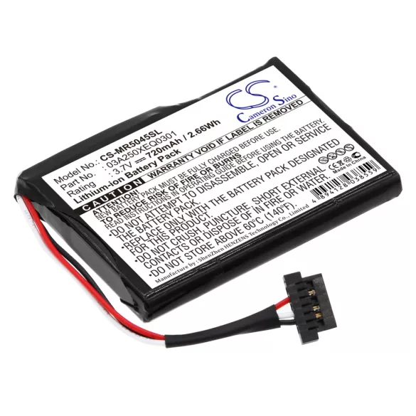Utángyártott Magellan GPS Li-ion akkumulátor 3.7V 720mAh 03A250XEQ0301 - CameronSino