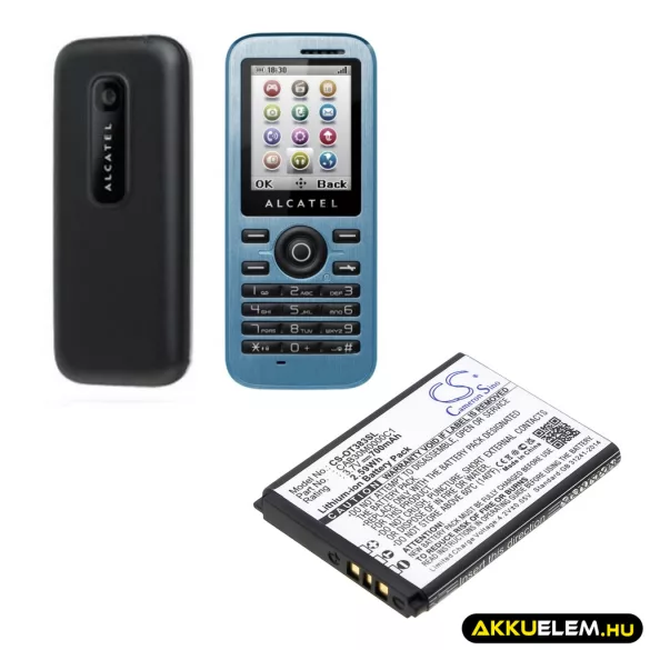Utángyártott Alcatel mobil Li-ion akkumulátor 3.7V 600mAh CAB3010010C1, CAB30B4000C1 - CameronSino