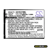 Utángyártott Toshiba Kamera Li-ion akkumulátor 3.7V 1050mAh 084-07042L-073, PX1733 - CameronSino