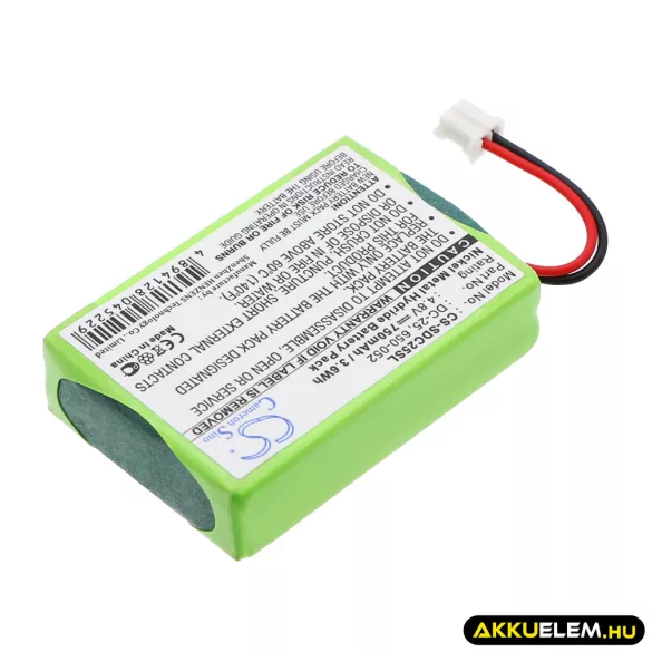 Utángyártott SportDog Kutyanyakörv Ni-MH akkumulátor 4.8V 750mAh DC-25, 650-052 - CameronSino