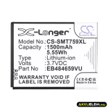 Utángyártott BoostMobile mobil Li-ion akkumulátor 3.7V 1500mAh EB484659VA, EB484659VU - CameronSino