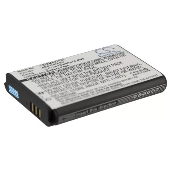 Utángyártott Samsung mobil Li-ion akkumulátor 3.7V 750mAh AB803446BU, AB803446BA - CameronSino